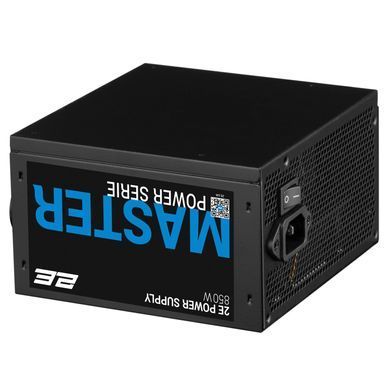 2E Блок живлення 2E Master Power (850W), >80%, 80+ White, 120мм, 1xMB 24pin(20+4), 1xCPU 8pin(4+4), 3xMolex, 5xSATA, 4xPCIe 8pin(6+2) 2E-MP850-120APFC фото