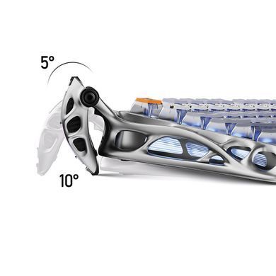 GravaStar Клавиатура механическая Mercury K1 Pro 80keys, GravaStar x Kailh Speedy Mint, BT/WL/USB, Interstellar Silver GS_K1_PRO_S_CGRY фото