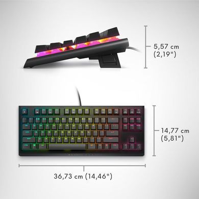 Dell Клавіатура Dell Alienware Tenkeyless Gaming Keyboard - AW420K - Black 545-BBDY фото