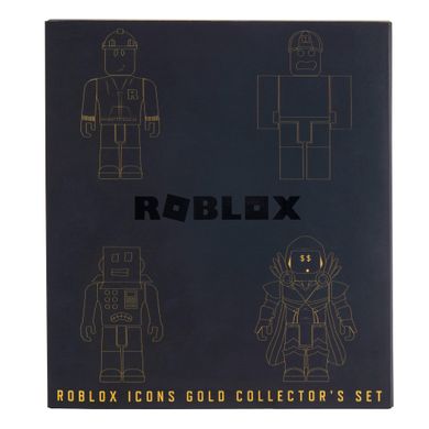 Игровой набор Roblox Four Figure Pack Roblox Icons - 15th Anniversary Gold Collector’s Set, 4 фигурки и аксессуары ROB0527 фото