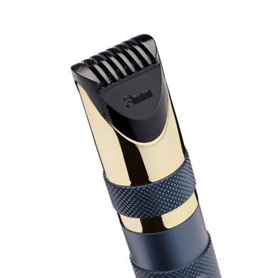 BaByliss Триммер для бровей, усов, носа, ушей, 1xAA, насадок-3, чехол, сталь, синий E112E фото