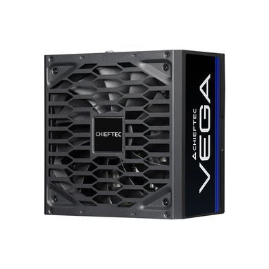 Chieftec Блок живлення Vega (850W), >90%, 80+ Gold, 135мм FDB, 1xMB 24pin(20+4), 2xCPU 8pin(4+4), 3xMolex, 6xSATA, 4xPCIe 8pin(6+2), 1xPCIe GEN5 16pin PPG-850-S фото