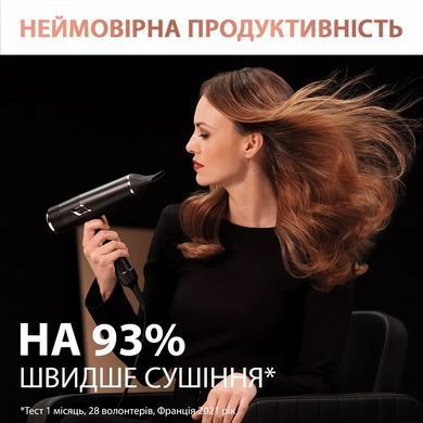 Rowenta Фен Ultimate Experience Maesteria, 2000Вт, режимов-3, дифузор, иониз-я, хол. обдув, черный CV9920F3 фото