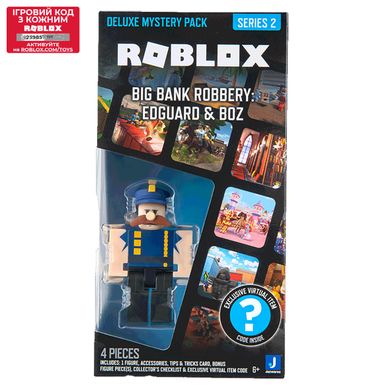 Roblox Игровая коллекционная фигурка Deluxe Mystery Pack Big Bank Robbery: Edguard & Boz S2 ROB0583 фото