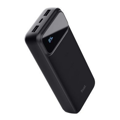 Trust Акумулятор портативний літій-іонний power bank Trust Avala, 20000мА&middot;год, 2хUSB-A/USB-C, 20W, PD/QC 3.0, чорний 25883_TRUST фото