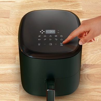 Tefal Мультипіч Easy Fry Max, 1500Вт, чаша-5л, сенсорне керув., 10 програм, пластик, темно-зелений EY245310 фото