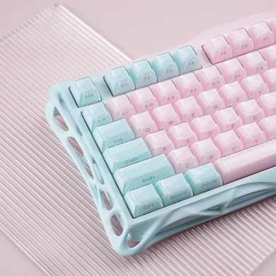 GravaStar Клавіатура механічна GravaStar Mercury K1 Lite 80keys, GravaStar x BSUN Grey, BT/WL/USB, Lumen Rose GSK1LITE_PM_PNK фото