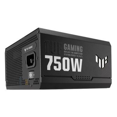 ASUS Блок питания TUF GAMING (750W), >90%, 80+ Gold, 135mm, 1xMB 24pin(20+4), 2xCPU 8pin(4+4), 4xMolex, 5xSATA, 3xPCIe 8pin(6+2), Fully Modular, TUF-GAMING-750G 90YE00S3-B0NA00 фото