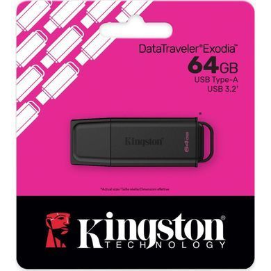 Накопичувач Kingston 64GB USB 3.2 Type-A Gen1 DT Exodia DTXG2/64GB фото