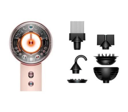 Dyson Фен HD16 Supersonic Nural Ceramic Pink/Rose Gold, 1600Вт, 3 режими, іонізація, хол. обдув, рожевий 598975-01 фото