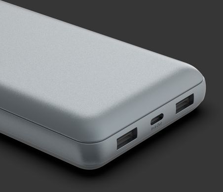 Belkin Акумулятор портативний літій-іонний Power Bank 10000мА·год, 15Вт, 2хUSB-A/USB-C, cірий BPB011BTGY фото