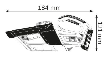Пилосос будівельний акумуляторний Bosch Professional, 1х4.0Ah ProCore18V, зу GAL 18V-40 в коробці 0.615.990.M3K фото