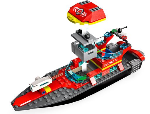 Конструктор LEGO City Човен пожежної бригади 60373 фото