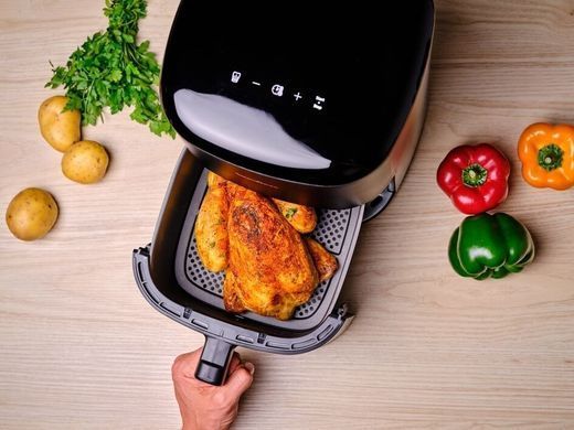 Tefal Мультипіч Easy Fry Max, 1500Вт, чаша-5л, сенсорне керув., 10 програм, пластик, темно-зелений EY245310 фото