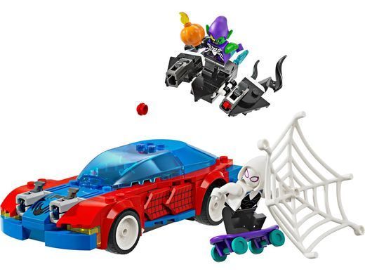 LEGO Конструктор Marvel Автомобиль для гонки Человека-Паука и Зеленый Гоблин с ядом Венома 76279 фото