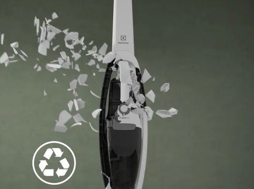 Electrolux Пылесос беспроводный, конт пыль -0.3л, автон. раб. до 55мин, вес-2.8кг, НЕРА, 2в1, турбо-щетка, BRC, 4 насадки, белый ES52HB25SH фото