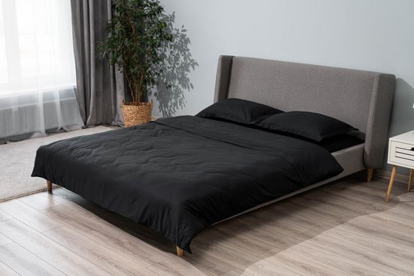 ARDESTO КПБ 2.0сп Mix&Match Premium, підковдра 200х220см, простирадло 240х260см, наволочки (2) 50х70см, 100% бавовна, сатин, чорний
