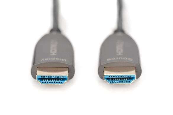 Digitus Кабель HDMI UHD 8K, AOC hybrid-fiber, type A M/M, 10м, чорний AK-330126-100-S фото