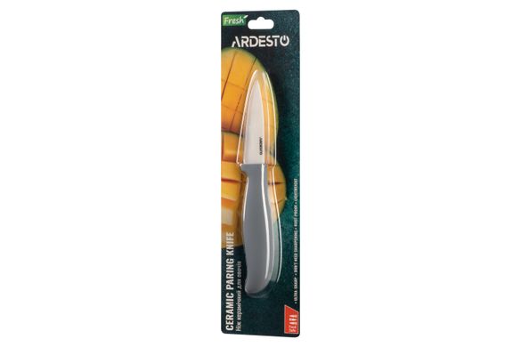 Нож керамический для овощей Ardesto Fresh 18.5 см, серый, керамика/пластик AR2118CG фото