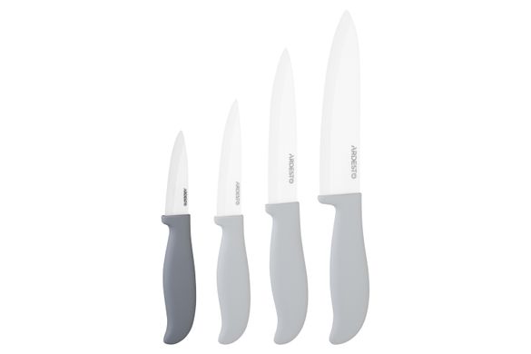 Нож керамический для овощей Ardesto Fresh 18.5 см, серый, керамика/пластик AR2118CG фото