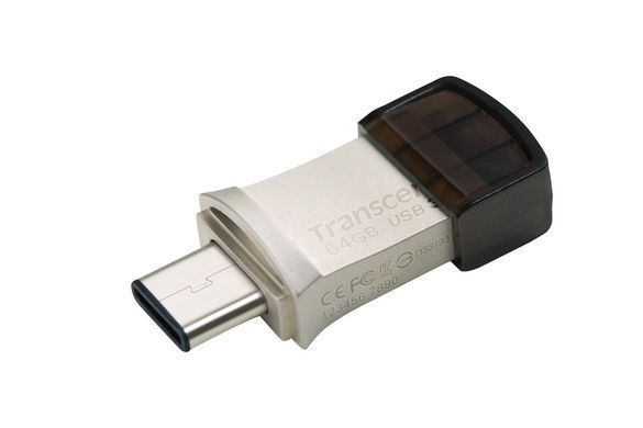 Transcend Накопитель 64GB USB 3.1 Type-A + Type-C 890 R90/W30MB/s TS64GJF890S фото