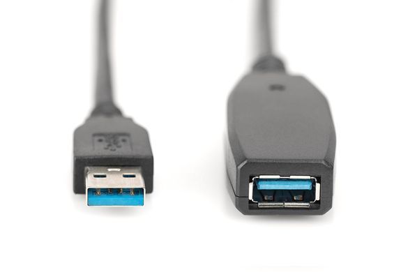 Digitus Удлинитель USB 3.0 Active Cable, A/M-A/F, 10м, черный DA-73105 фото