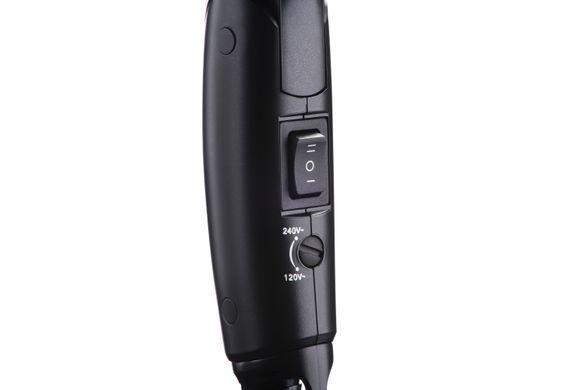 Фен Ardesto HD-Y120T, дорожній, 1200Вт, складна ручка, 2 швидкості, 2 темп. режими, чорний HD-Y120T фото
