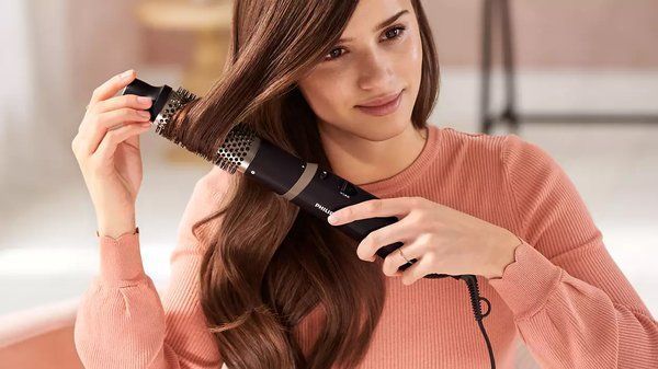 Philips Фен-щітка 3000 Series, 800Вт, 3 режими, хол. обдув, кераміка, сірий BHA301/00 фото