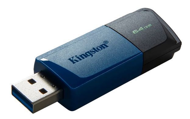 Kingston Накопитель 64GBx2 USB 3.2 Type-A Gen1 DT Exodia Black Blue DTXM/64GB-2P фото