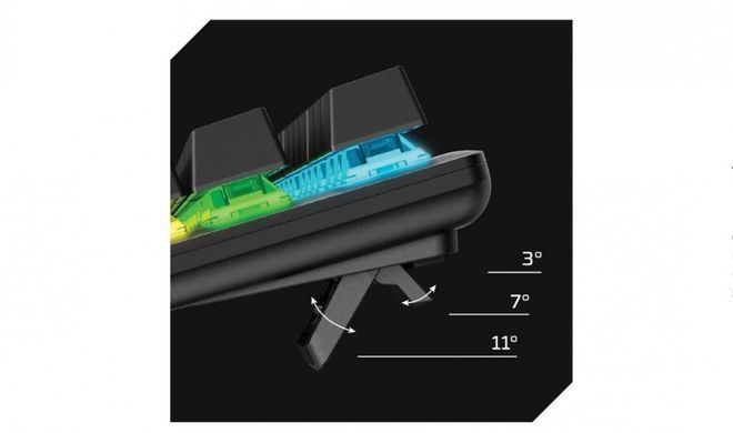 HyperX Клавіатура Alloy Origins Core PBT Aqua USB RGB ENG/RU Black 639N9AA фото