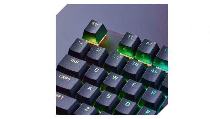 HyperX Клавіатура Alloy Origins Core PBT Aqua USB RGB ENG/RU Black 639N9AA фото