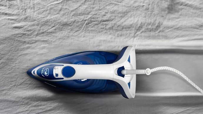 Праска Tefal Easygliss Plus, 2500Вт, 270мл, паровий удар -220гр, постійна пара - 45гр, керам. підошва, синій FV5735E0 фото