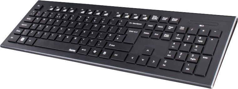 Комплект клавіатура та миша Hama Cortino WL, EN/UKR, чорний 89182664 фото