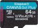 Kingston Карта памяти microSD 64GB C10 UHS-I U3 A2 V30 R200MB/s 1 - магазин Coolbaba Toys