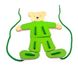 Шнуровка goki Медведь с одеждой 3 - магазин Coolbaba Toys