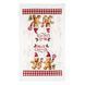 ARDESTO Kitchen gift set Christmas Gingerbread, 3pcs, 100% cotton (towel), 100% polyester (pot holders), red