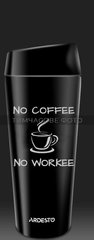ARDESTO Термокухоль Coffee Time 450 мл, нержавіюча сталь, чорний AR2645BC фото