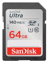 Карта памяти SanDisk SD 64GB C10 UHS-I R140MB/s Ultra SDSDUNB-064G-GN6IN фото
