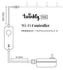 Контроллер Twinkly Pro IP65 WiFi IP65, 1-2х250 ламп TWPRO400WRLP-BEU фото