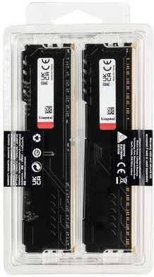Kingston Пам'ять ПК DDR4 32GB KIT (16GBx2) 3200 FURY Beast Black KF432C16BBK2/32 фото