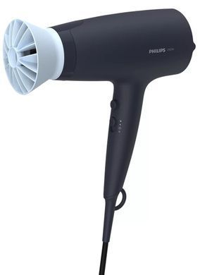 Philips Фен 3000 Series, 2100Вт, 3 режими, дифузор, іоніз-я, хол. обдув, синій BHD360/20 фото