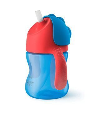 AVENT ЧАШКА З ТРУБОЧКОЮ 210МЛ, 9МІС+, ДЛЯ ХЛОПЧИКІВ SCF796/01 фото