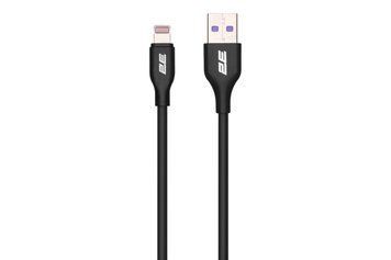2E Кабель USB-A - Lightning Glow 1m black 2E-CCAL-BL фото