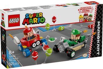 LEGO Конструктор LEGO Super Mario Mario Kart &ndash; Baby Mario vs. Baby Luigi 72034 фото