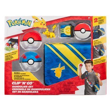 Ігровий набір POKEMON W5 - СПОРЯДЖЕННЯ ТРЕНЕРА ПІКАЧУ (2 покеболи, пояс, фігурка, сумка для м'ячів) PKW3649 фото