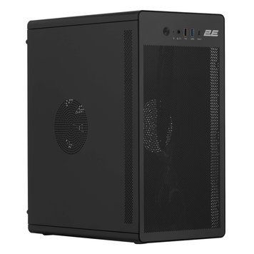 2E Корпус Credo V285B-400 з БЖ 2E ATX400, 1xUSB3.0, 1х USB 2.0, 1xUSB Type-C, 1x120мм, VGA 300мм, mATX, чорний 2E-V285B-400 фото