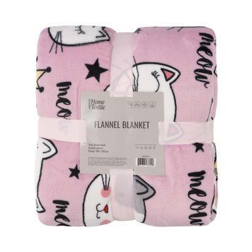 ARDESTO Плед Ardesto Flannel 160х200см, 100% поліестер, котики
