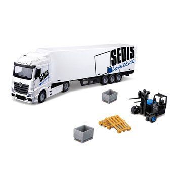 Игровой набор &ndash; ФУРА MERCEDES-BENZ ACTROS c погрузчиком (1:43) 18-31471 фото