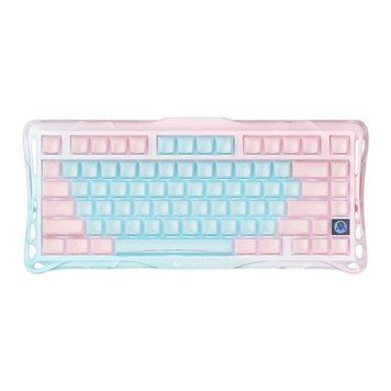 GravaStar Клавіатура механічна GravaStar Mercury K1 Lite 80keys, GravaStar x BSUN Grey, BT/WL/USB, Aurora Mist GSK1LITE_PM_MINT фото