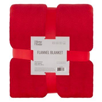 ARDESTO Плед Ardesto Flannel 160х200см, 100% поліестер, червоний